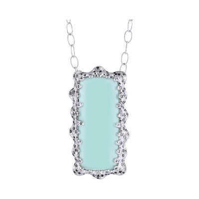 Bespoke Jewellery Singapore Exotic Gems & Jewellery Pte Ltd Aquamarine Diamond Pendant