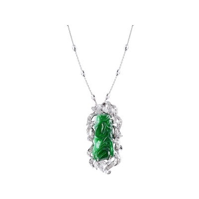 Bespoke Jewellery Singapore Exotic Gems & Jewellery Pte Ltd Jade Diamond Pendant