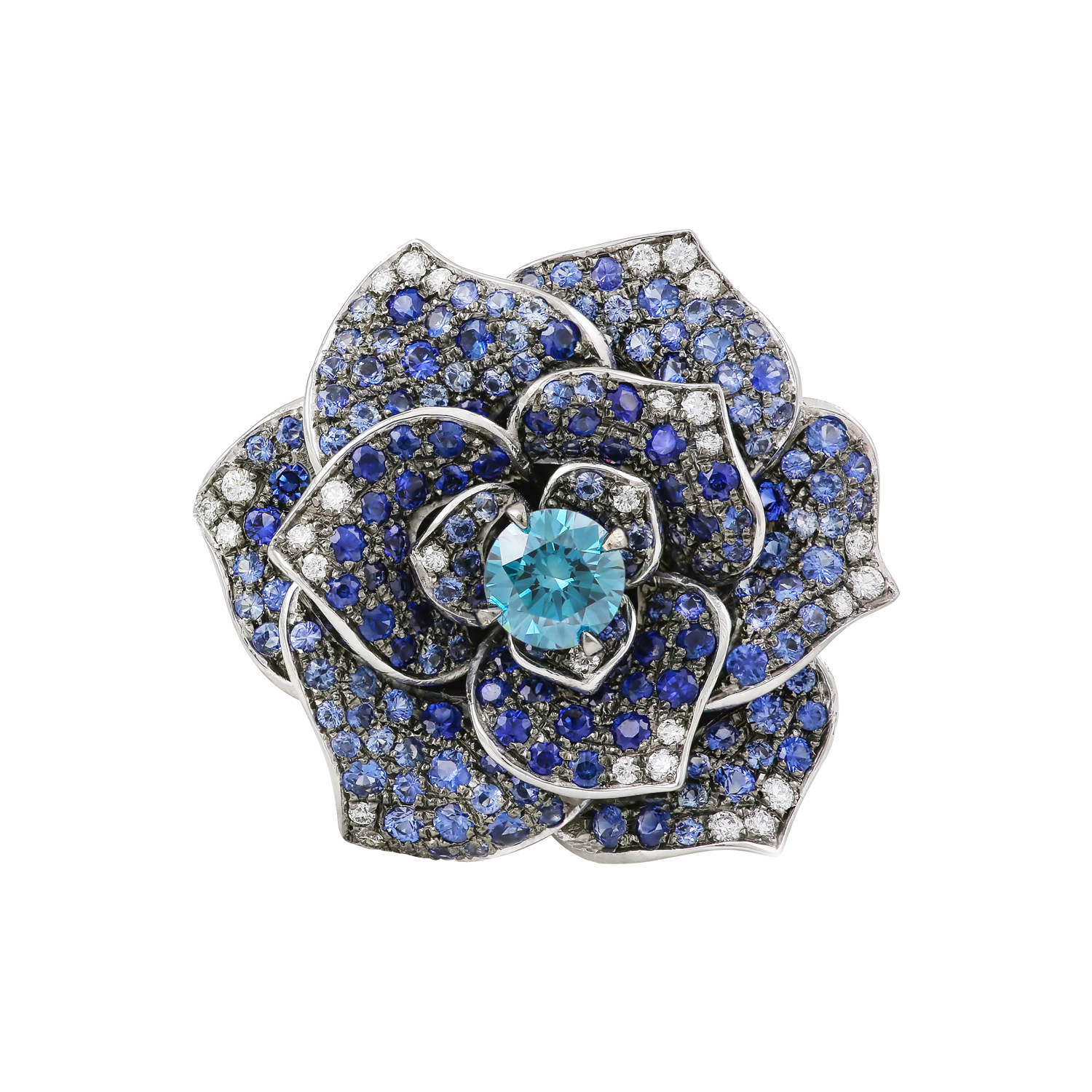 Bespoke Jewellery Singapore Exotic Gems & Jewellery Pte Ltd Blue Diamond Sapphire Ring